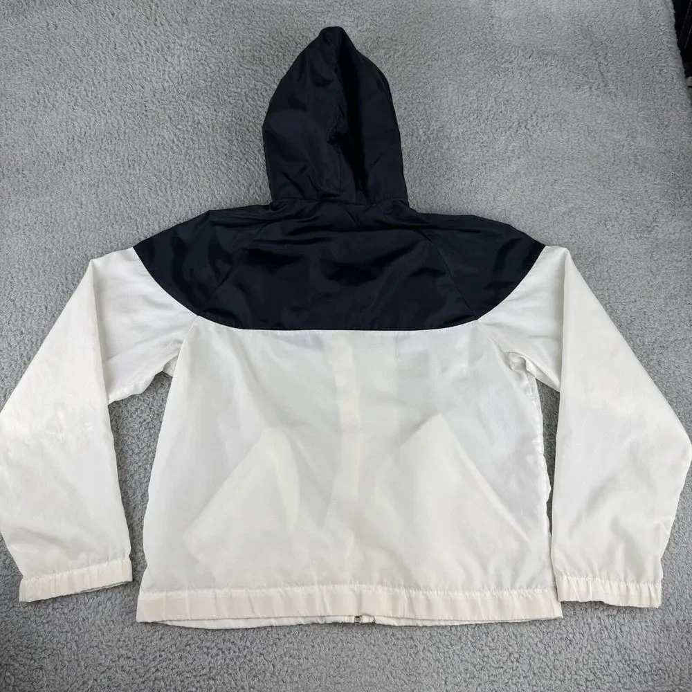 Vintage Nike Windrunner Jacket 90s White Black‎ Men's Size Large Runs Small